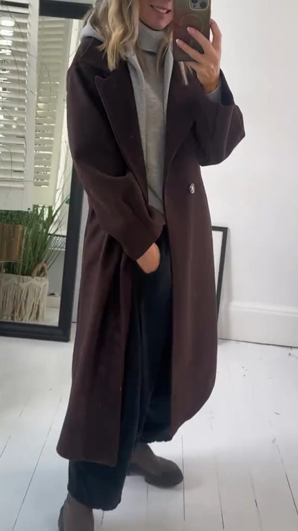 Women Lapel Temperament Casual Coat