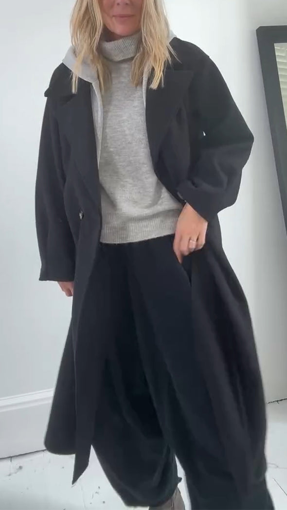 Women Lapel Temperament Casual Coat