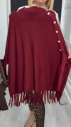 Women Round Neck Knitted Patchwork Tassel Casual Top