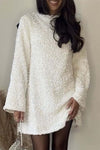 Women Elegant Bow Tie Party Sequin Dress