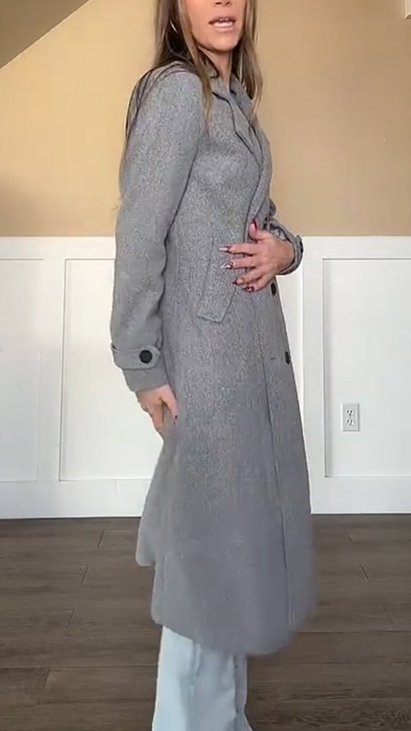 Women Lapel Temperament Casual Coat