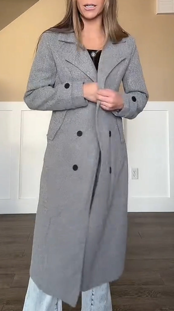 Women Lapel Temperament Casual Coat