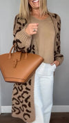 Women Knitted Printed Casual Cardigan