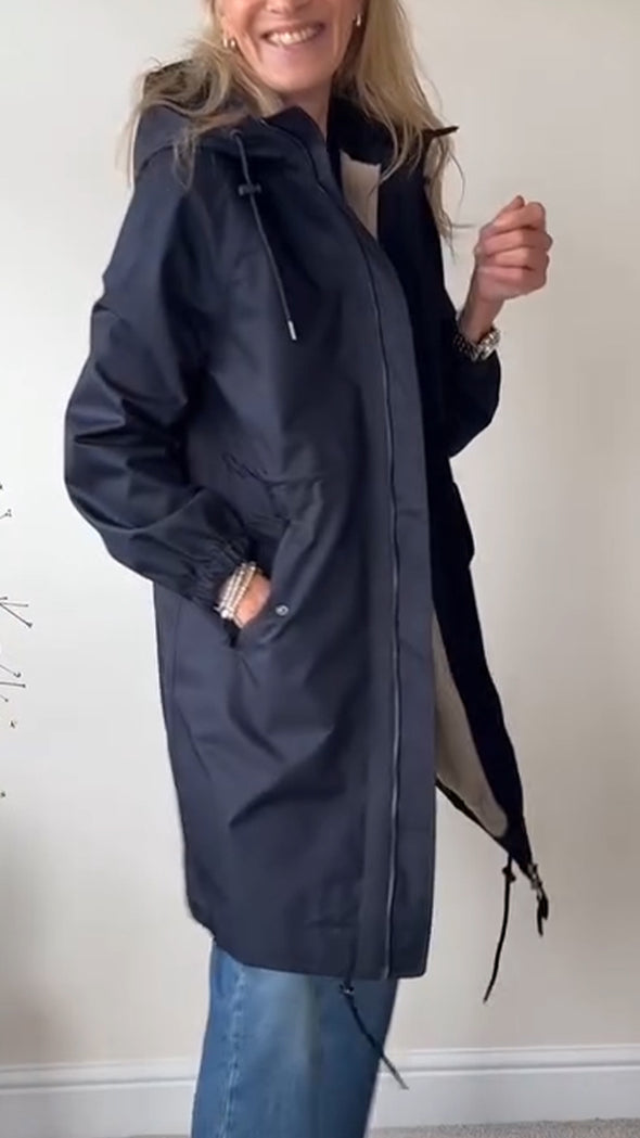 Women Hooded Fleece-lined Casual Jacket