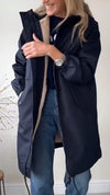Women Hooded Fleece-lined Casual Jacket
