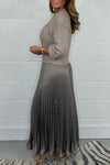 Ladies Round Neck Patchwork Casual Dress