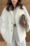 Women Lapel Plush Casual Jacket