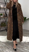 Women Lapel Leopard Print Temperament Casual Coat