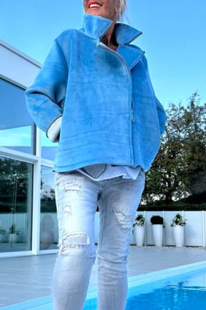 Women Stand Collar Temperament Casual Jacket