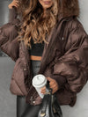 Women Fur Collar Casual Cotton Jacket