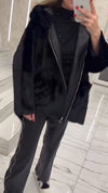 Women Hooded Plush Casual Coat