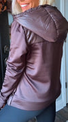 Women Hooded Patchwork Casual Jacket