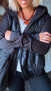 Women Hooded Patchwork Casual Jacket