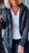 Women Hooded Patchwork Casual Jacket