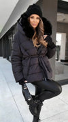 Women Fur Collar Temperament Casual Cotton Jacket