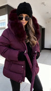 Women Fur Collar Temperament Casual Cotton Jacket