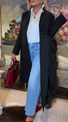 Women Patchwork Mesh Irregular Temperament Casual Coat