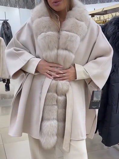 Women Fur Collar Temperament Casual Coat