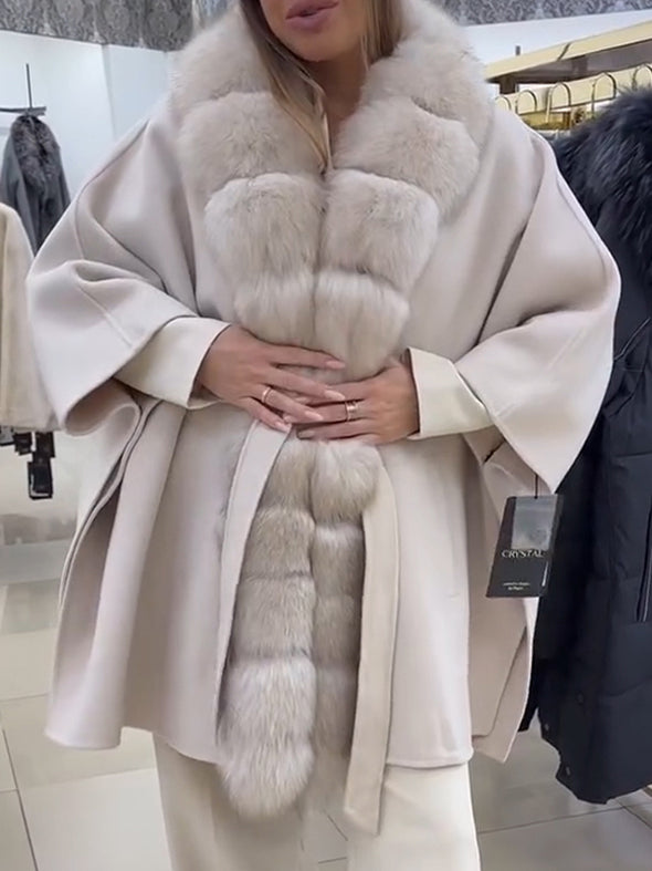 Women Fur Collar Temperament Casual Coat