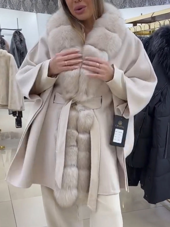 Women Fur Collar Temperament Casual Coat