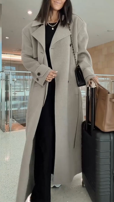 Women Lapel Temperament Casual Coat