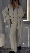Women Knitted Casual Three-piece Suit
