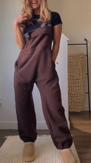 Women Casual Plush Jumpsuit