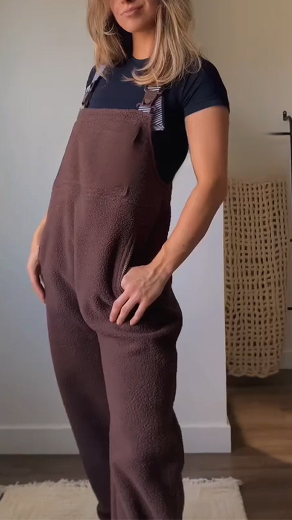 Women Casual Plush Jumpsuit