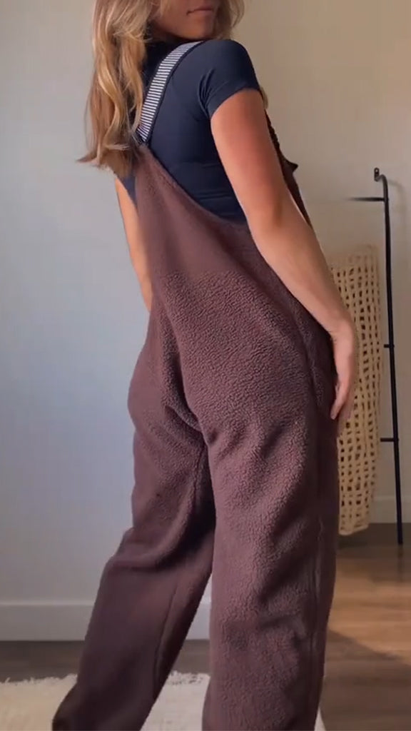 Women Casual Plush Jumpsuit