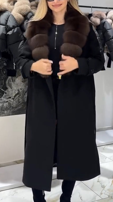 Women Fur Collar Temperament Casual Coat