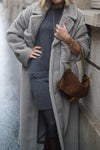 Women Elegant Large Lapel Plush Warm Long Coat