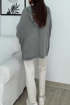 Women Casual Hooded Special Texture Batwing Sleeve Loose Cardigan