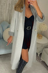 Women Lapel Casual Long Cardigan