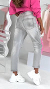 Women's Street Graffiti Casual Jeans