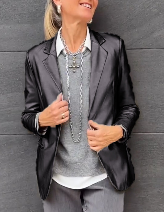 Women's Lapel Fashion Casual Blazer