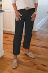Women's Casual Solid V-Neck Knit Sweater and Casual Straight Pants