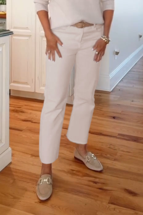 Women's Casual Solid V-Neck Knit Sweater and Casual Straight Pants