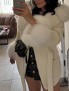 Womens Fur Collar Temperament Casual Coat