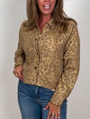 Womens Lapel Print Casual Jacket