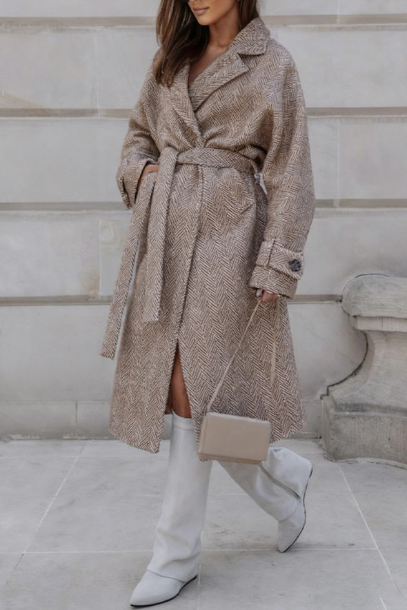 Ladies Lapel Temperament Casual Coat