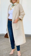 Womens Plush Casual Cardigan