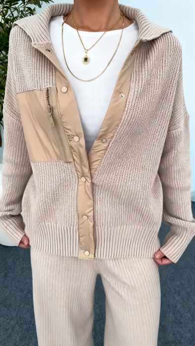 Women Lapel Jacket + Pants Casual Suit