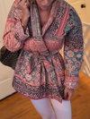 Women Printed Temperament Casual Coat