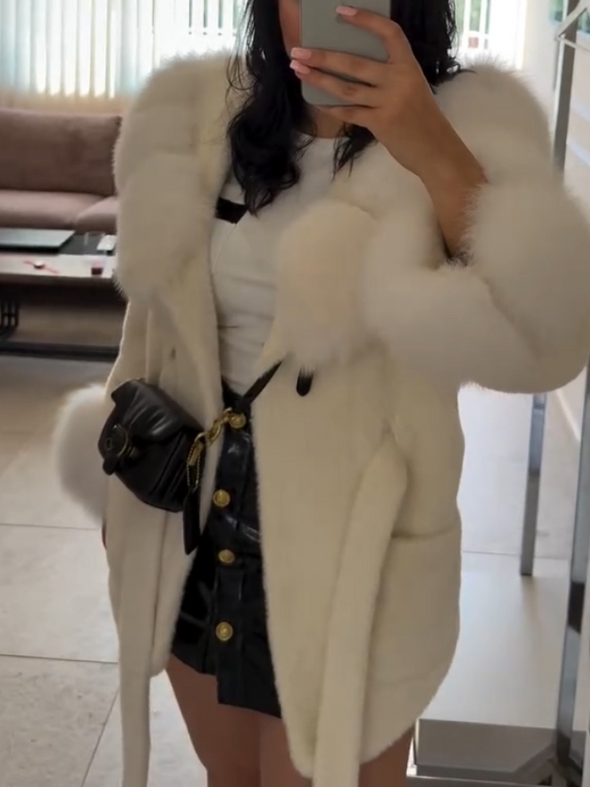Womens Fur Collar Temperament Casual Coat
