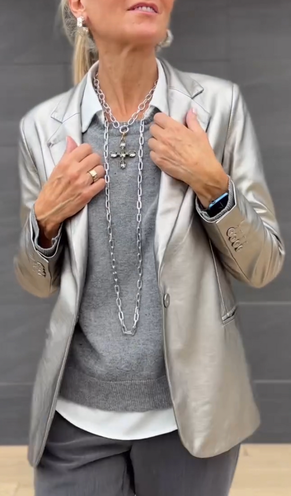 Women's Lapel Fashion Casual Blazer