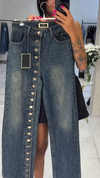 Women Button-down Washed Casual Jeans