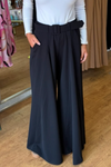 Women Solid Color Wide-leg Casual Pants