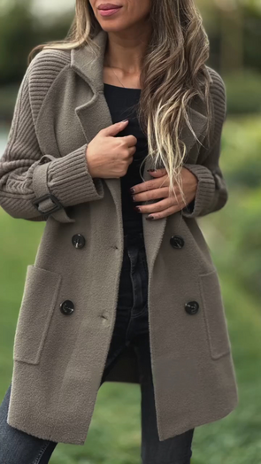 FREE Shipping Over $89 🔥 Ladies Collar Splicing Temperament Casual Coat