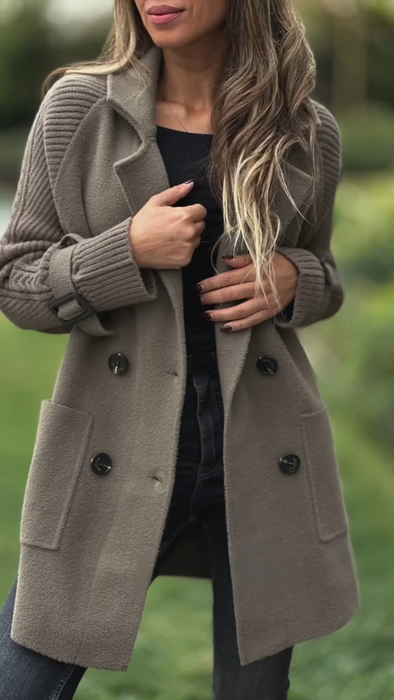 FREE Shipping Over $89 🔥 Ladies Collar Splicing Temperament Casual Coat