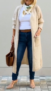 Womens Plush Casual Cardigan